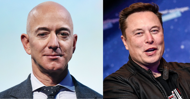 Elon Musk L Tachineaz Pe Jeff Bezos Dup Ce L A Dep It N