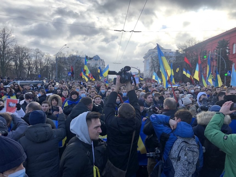 Proteste de amploare în Ucraina oamenii au ieșit în stradă pentru a se