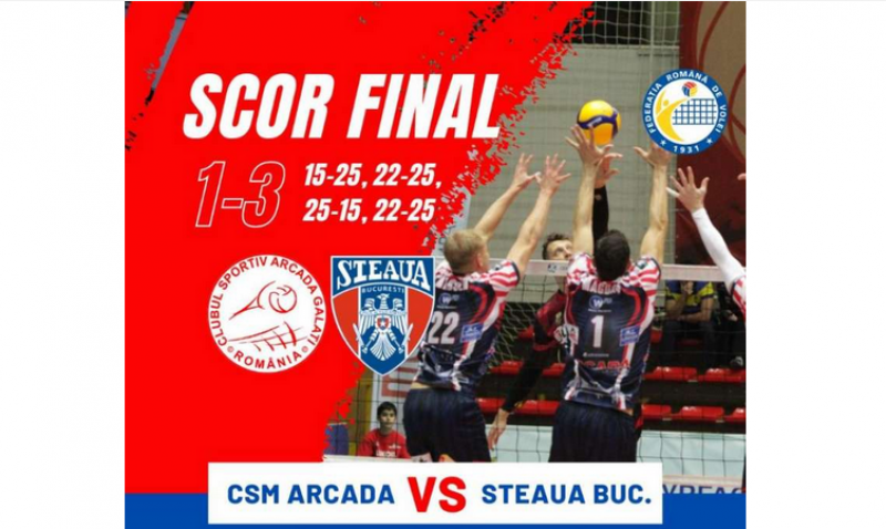 Volei Masculin Csm Arcada Gala I A Fost Nvins De Csa Steaua