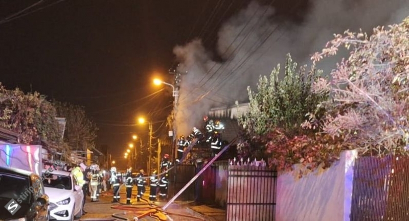 FOTO VIDEO Incendiu puternic în Capitală mai multe locuințe au luat