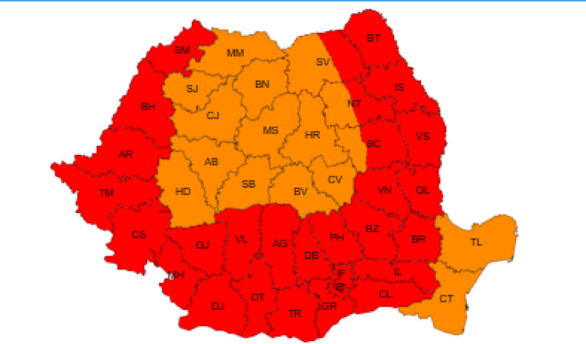 Coduri Ro U Portocaliu I Galben N Toat Ara Anm Anun Vreme