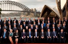 The group portrait for the G20 Finance Ministers and Central Ban