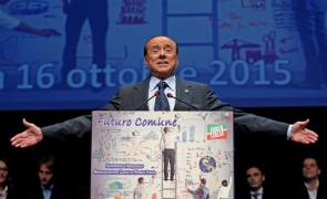 Former premier Berlusconi in Rome