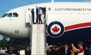 Justin Trudeau avion