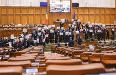 Inquam PNL și USR protest in parlament