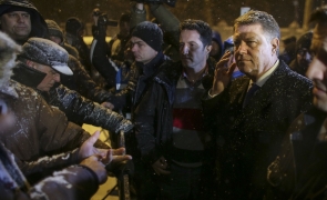 Inquam Klaus Iohannis la protestul de la Cotroceni