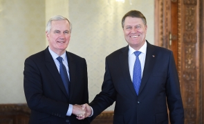Klaus Iohannis și Michel Barnier