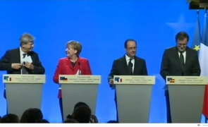 Hollande Merkel Gentiloni Rajoy