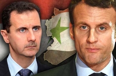 macron Bashar al-Assad