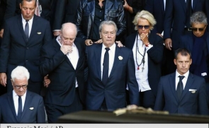 Alain Delon funeralii Mireille Darc