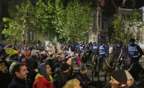 proteste rezist Jandarmi calare cai