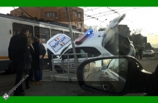 accident masina politie taxi