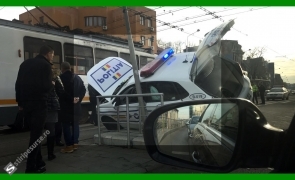accident masina politie taxi