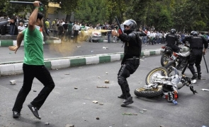 violente protest iran