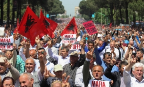 albania protest
