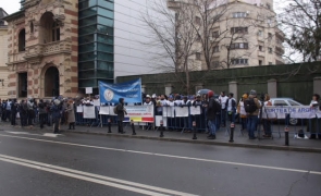 Protest FSLI la Ministerul Muncii