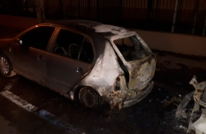 mașina incendiată București