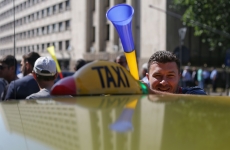 protest taxi