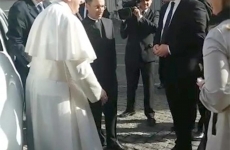 Papa Francisc alături de reprezentanții instituților de securitate din România.