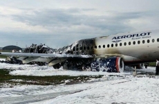 Avion prăbușit în Moscova, Rusia.
