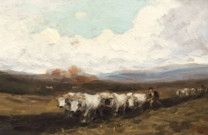 Plugul cu boi, de Nicolae Grigorescu