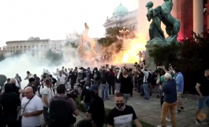 Serbia protest Belgrad