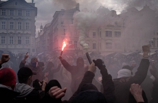 Praga lupte de strada proteste Cehia