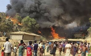 incendiu tabără de refugiați Bangladesh