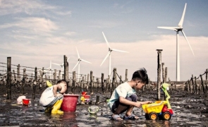 copii turbină eoliană mediu planeta clima