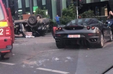 accident Bucuresti Ferrari