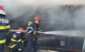 incendiu pompieri Fântânele, Prahova