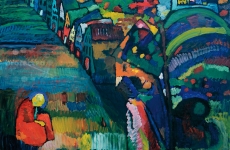Bild mit Häusern Wassily Kandinsky
