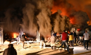 incendiu spital macedonia