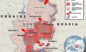 hartă donețk, lugansk