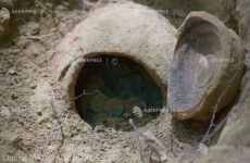 tezaur comori comoara monede de argint bronz