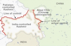 hartă china india pakistan