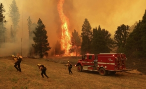 incendiu sua california pompieri Oak Fire