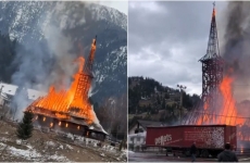 biserica de lemn borsa, incendiu