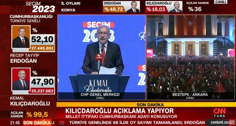 VIDEO - Rivalul lui Erdogan vorbește despre 'alegeri nedrepte' și nu-și recunoaște înfrângerea