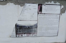 placa informare distrugere cimitir valea uzului