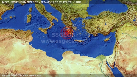 Cutremurul de 5,7 Richter din Grecia, resimțit până în Italia
