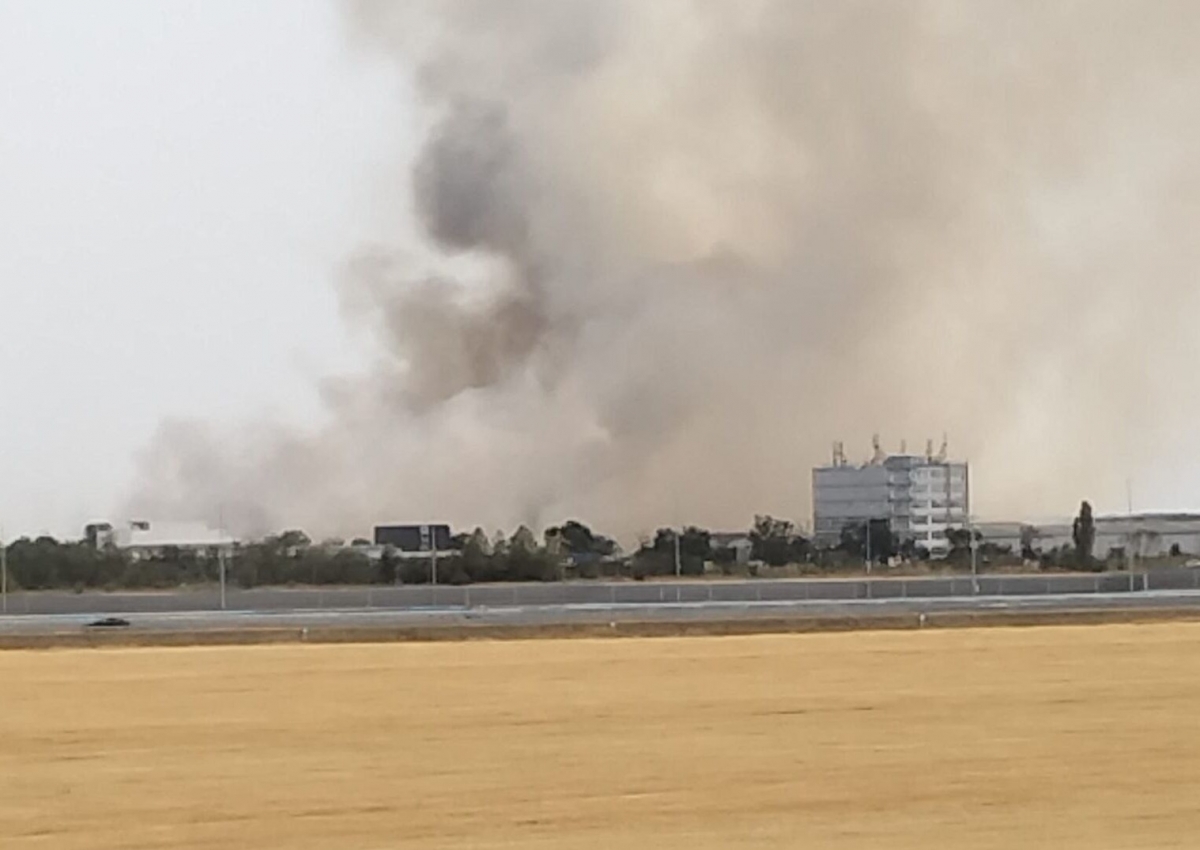 Incendii de vegetaţie pe marginea autostrăzii A1, în judeţele Giurgiu şi Alba