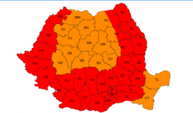 ANM: Vârful de căldură nu va fi în weekend 1