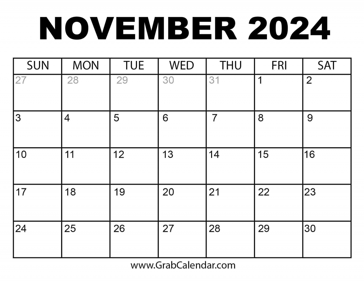 Scheduled events for November 12, 2024