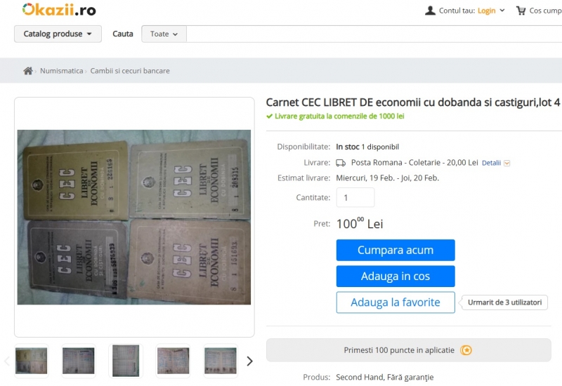 Carnetele CEC, de membru de partid sau UTC de dinainte de Revoluție, au devenit valoroase. Se vând pe internet cu sute de lei 2 content-image