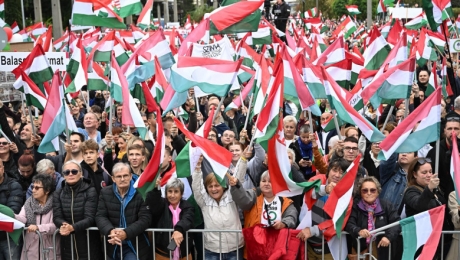 Mii de persoane protestează la Budapesta pentru servicii medicale mai bune