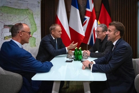 Emmanuel Macron, Friedrich Merz, Keir Starmer şi Donald Tusk sunt la Kiev - Crește presiunea asupra lui Putin