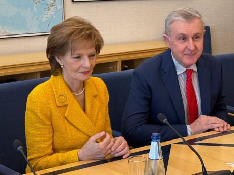 Majestatea Sa Margareta şi Principele Radu, în vizită la Parlamentul Estoniei şi Centrul e-Estonia