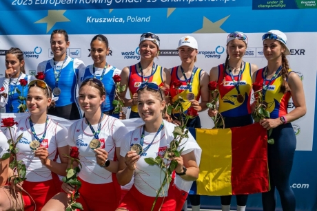 Cinci medalii pentru juniori la Campionatele Europene de canotaj
