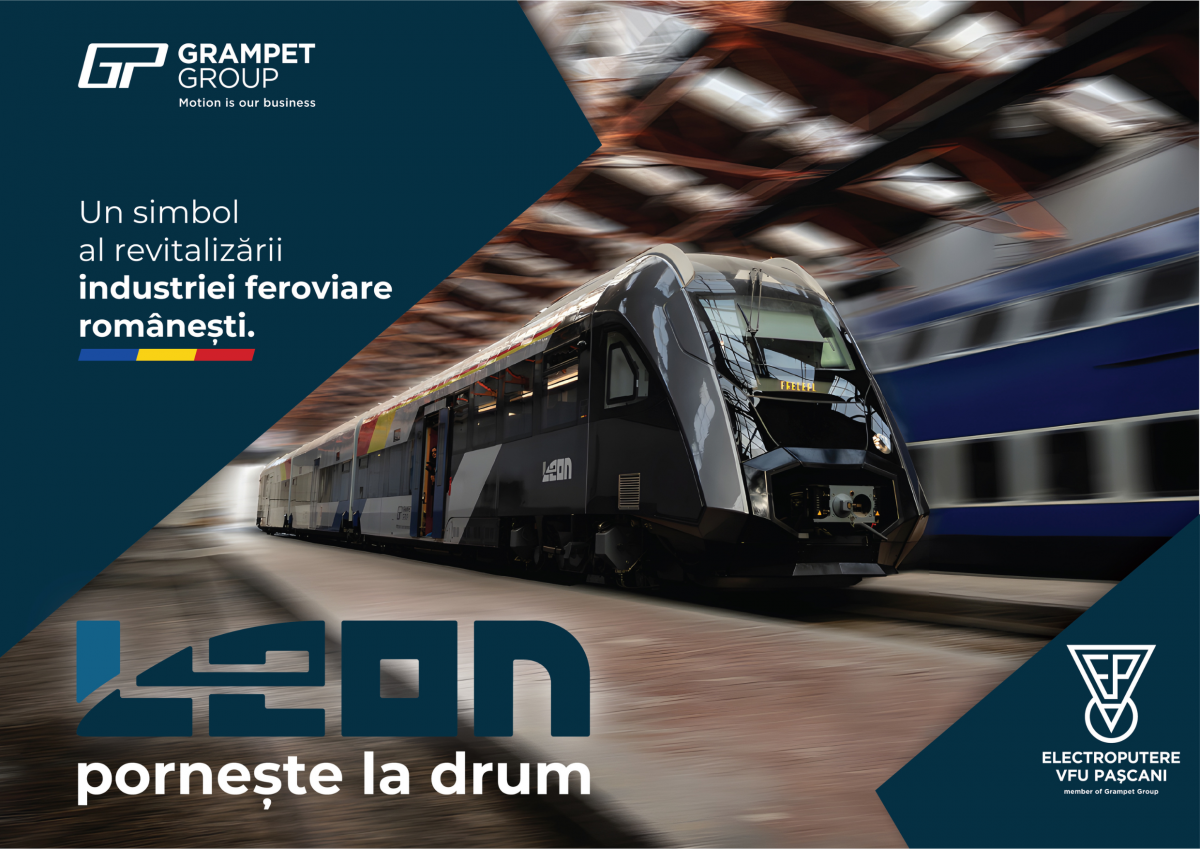Se lansează Trenul Leon - Primul automotor DMU fabricat integral în România după 80 de ani